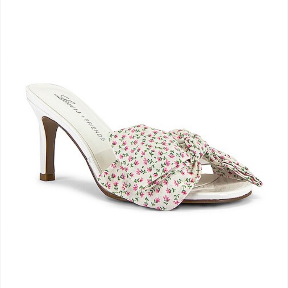 NEW Lovers + Friends Eclair Bow Heel - White - size 9 1/2